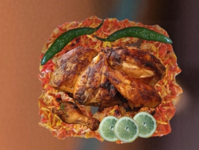 منسف مندي فروج كامل عالفحم